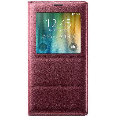 Samsung S View Cover EF-CN910BRE για Galaxy Note 4 Plum Red