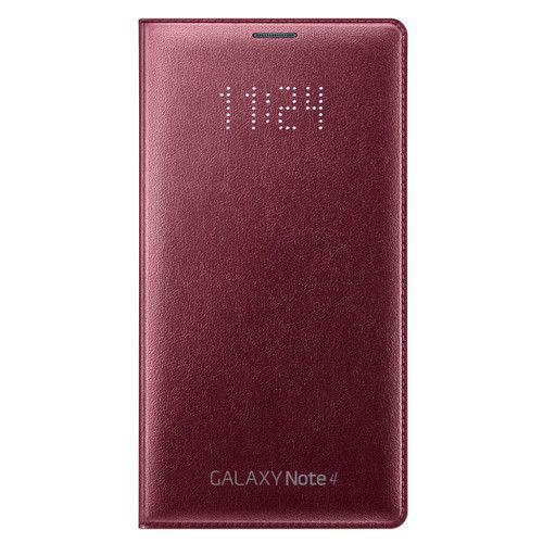 Samsung Flip Case Leather LED EF-NN910BR Galaxy Note 4 Red