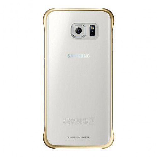 Samsung Clear Cover EF-QG925BF για Galaxy S6 edge gold