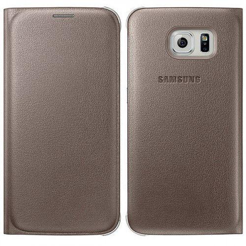 Samsung EF-WG920PFE Flip Wallet PU Galaxy S6 Gold