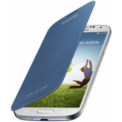 Θήκη Samsung Flip Cover για Samsung Galaxy S4 I9500 in Rigel Blue EF-FI950BLEG Original