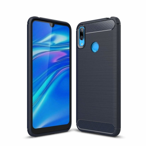 Carbon Case Flexible Cover TPU Case for Huawei Y6 2019 / Huawei Y6s 2019 blue