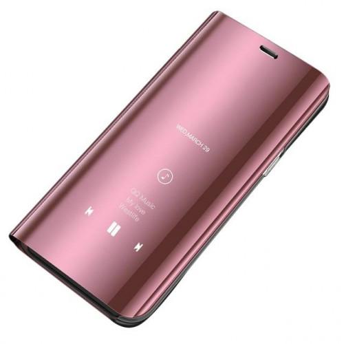 Θήκη OEM Clear View Standing Cover για Samsung Galaxy J7 2017 J730 pink