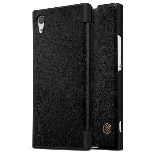 Nillkin Qin Leather Case Flip Book Cover for Sony Xperia XA1 G3121 G3123 G3125 black