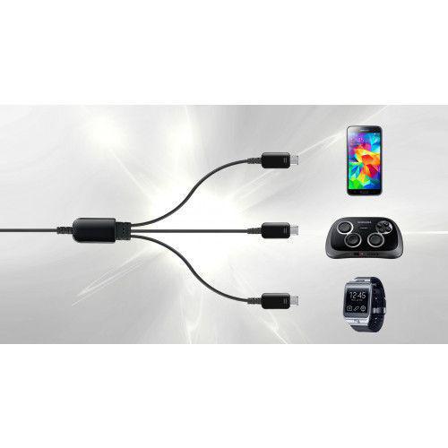 Samsung  Micro USB Cable Multi Charging 3in1 ET-TG900UBEGWW black για Galaxy S5