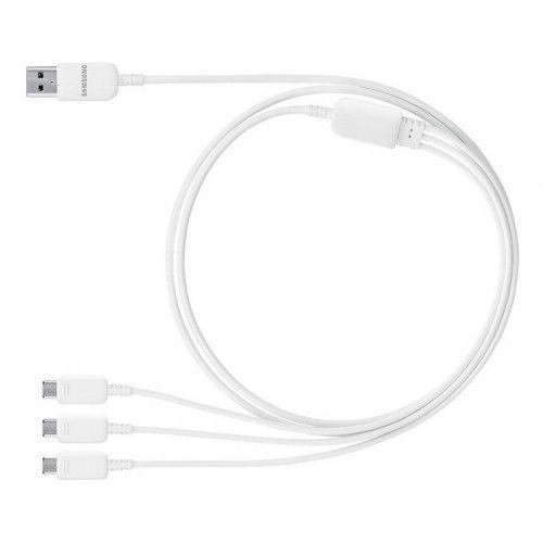 Samsung  Micro USB Cable Multi Charging 3in1 ET-TG900UWEGWW White για Galaxy S5