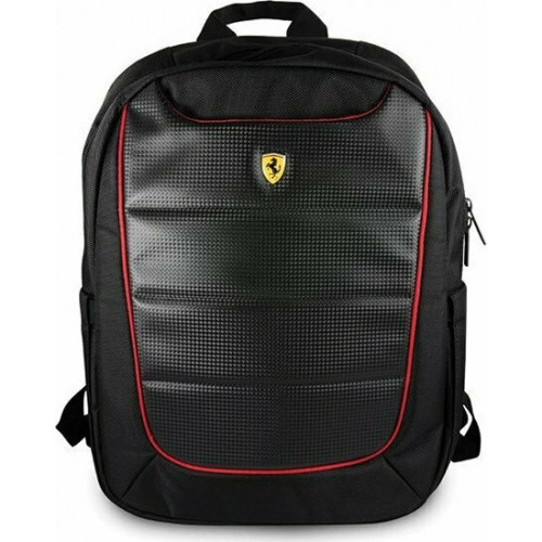 Ferrari FEBP15BK Scuderia Τσάντα Πλάτης για Laptop 15" σε Μαύρο χρώμα