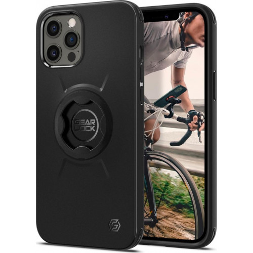 Spigen Gearlock ACS01587 iPhone 12 Pro Max Bike Mount Case Black