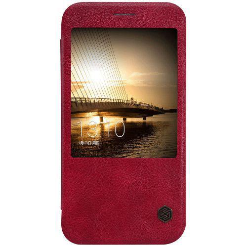 Θήκη Nillkin Qin S-View για Huawei G8 δερμάτινη κόκκινου χρώματος
