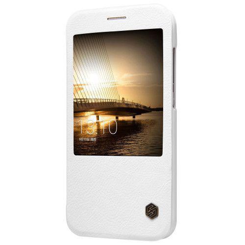 Θήκη Nillkin Qin S-View για Huawei G8 δερμάτινη λευκού χρώματος