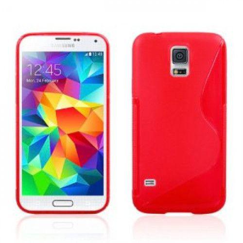 Θήκη TPU S-line για Samsung Galaxy S5 G900 κόκκινου χρώματος