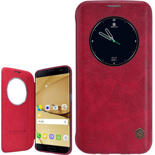 Θήκη Nillkin Qin Book S-View για Samsung Galaxy S7 Edge G935 κόκκινου χρώματος ( Δερμάτινη)