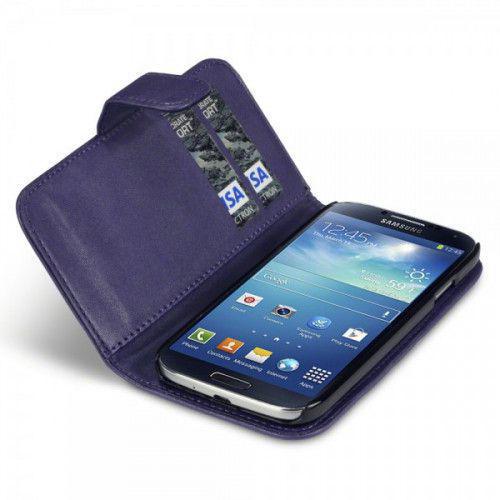 Θήκη για Samsung Galaxy S4 I9500 Leather Wallet Purple