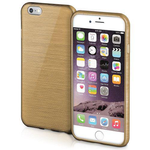 Θήκη Jelly Brush TPU για iPhone 6 / 6s χρυσού χρώματος