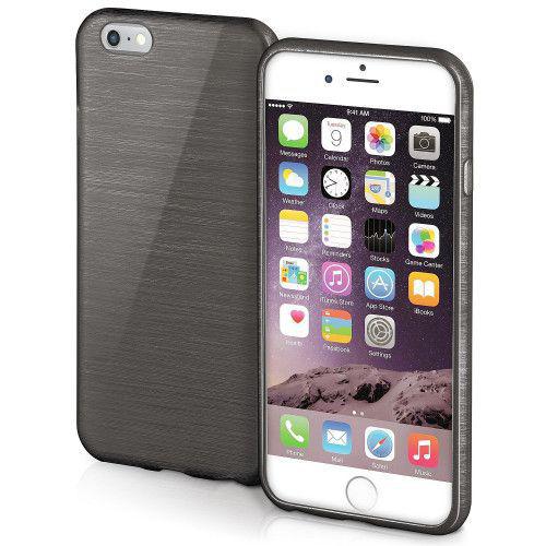 Θήκη Jelly Brush TPU για iPhone 6 / 6s Plus μαύρου χρώματος