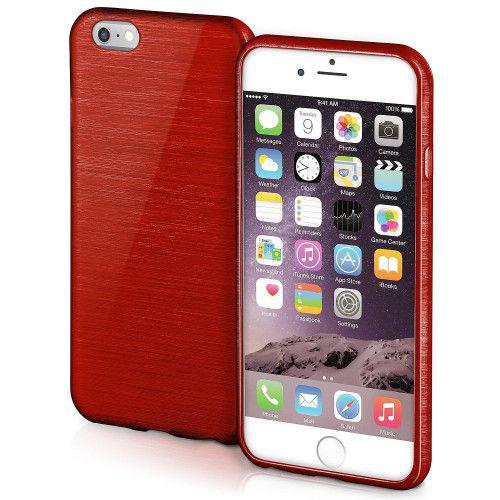Θήκη Jelly Brush TPU για iPhone 6 / 6s κόκκινου χρώματος