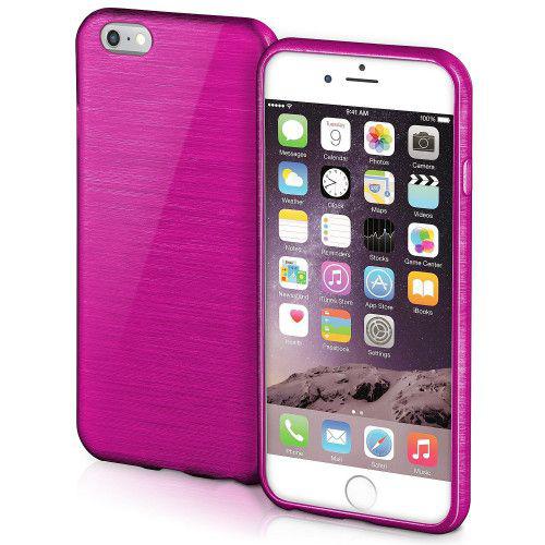 Θήκη Jelly Brush TPU για iPhone 6 / 6s Plus μωβ χρώματος