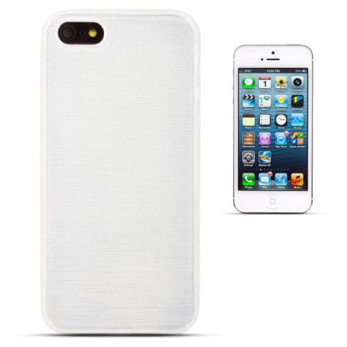 Θήκη Jelly Brush TPU για iPhone 5/ 5s /SE λευκού χρώματος