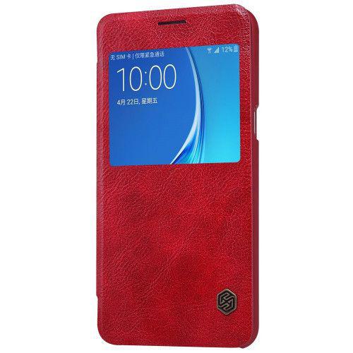 Θήκη Nillkin Qin Book για Samsung Galaxy J7 2016 J710 κόκκινου χρώματος ( Δερμάτινη)