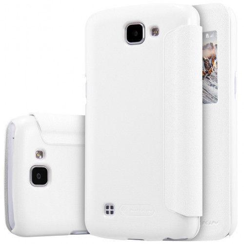 Θήκη Nillkin Sparkle S-View για LG K4 λευκού χρώματος