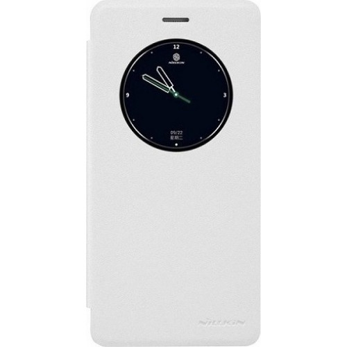 Θήκη Nillkin Sparkle S-View για Lenovo K5 Note λευκού χρώματος