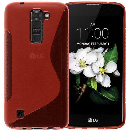 Θήκη TPU S-Line για LG K7 κόκκινου χρώματος