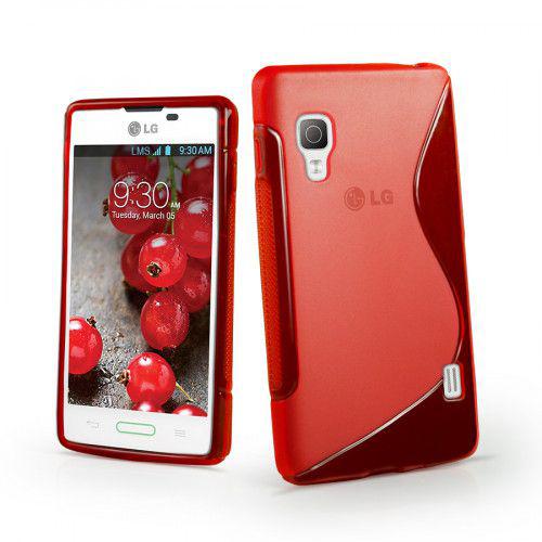 Θήκη TPU για LG L5 E610 Κόκκινη + Φιλμ Προστασίας Οθόνης