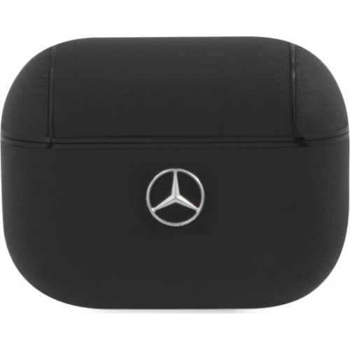 Mercedes Leather Case for AirPods 1/2 Black
