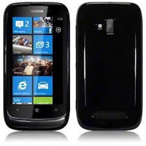 Θήκη Σιλικόνης για Nokia Lumia 610 μαύρη
