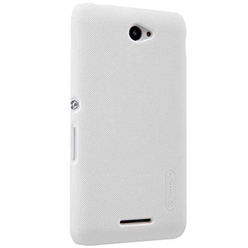 Θήκη Nillkin Super Frosted Back Cover για Sony Xperia E4 White+Φιλμ Προστασίας Οθόνης