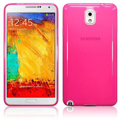 Θήκη TPU Gel για Samsung Galaxy Note 3 N9005 Hot Pink+Φιλμ Προστασίας Οθόνης 