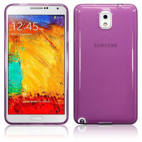 Θήκη TPU Gel για Samsung Galaxy Note 3 N9005 Purple+Φιλμ Προστασίας Οθόνης 