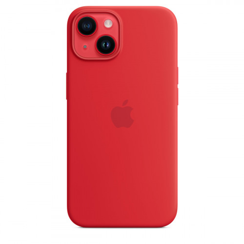 Apple MPRW3ZM/A Original Silicone Magsafe Cover for iPhone 14 Red