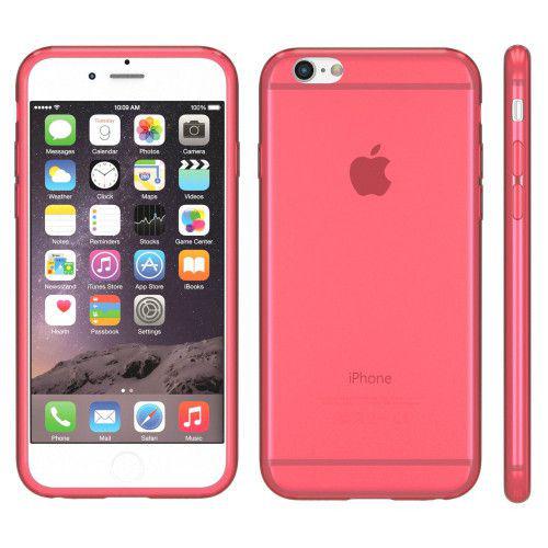 Θήκη TPU Ultra Slim για iPhone 6 / 6s διάφανη κόκκινη