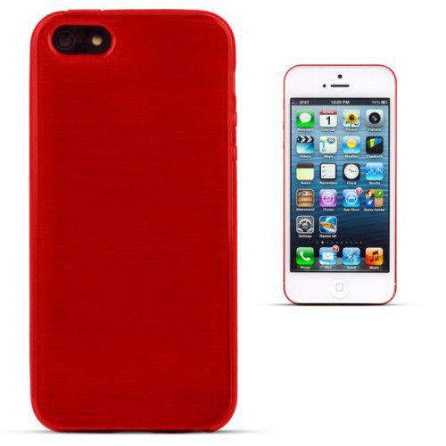 Θήκη Jelly Brush TPU για iPhone 5/ 5s /SE κόκκινου χρώματος