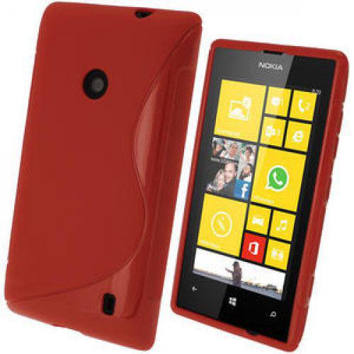 Θήκη TPU S-line για Nokia Lumia 520 red