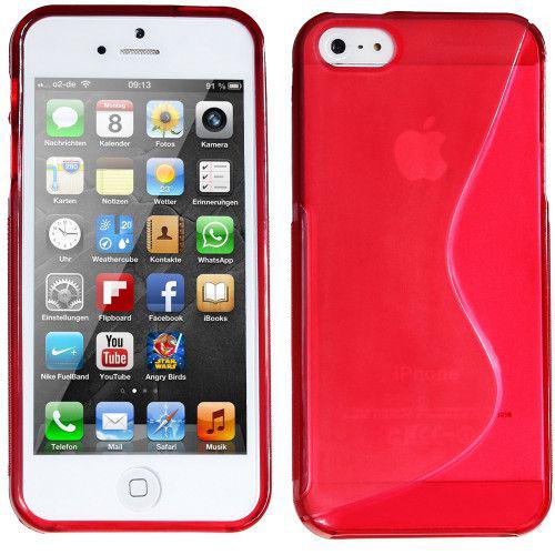Θήκη TPU S-Line για iPhone 5/ 5s / SE κόκκινου χρώματος