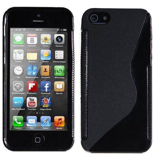Θήκη TPU S-Line για iPhone 5/ 5s / SE μαύρου χρώματος