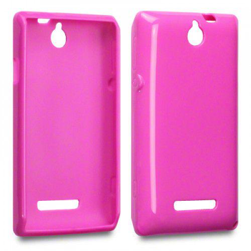ΘήκηTPU Gel για Sony Xperia E C1505 hot pink