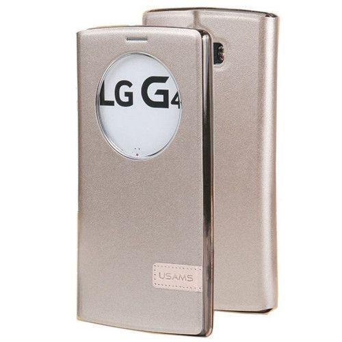 Θήκη Usams Muge S-view για LG G4 Gold