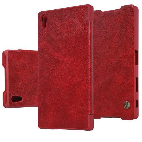 Θήκη Nillkin Qin Book για Sony Xperia Z5/ Z5 Dual κόκκινου χρώματος ( Δερμάτινη)