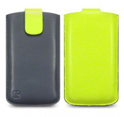 Θήκη Universal Phone Leather Pouch Case Yellow by Warp size XL για I9500 Galaxy S4, Xperia S ,Lumia 920