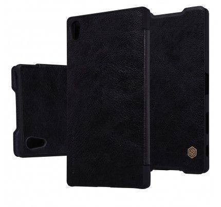 Θήκη Nillkin Qin Book για Sony Xperia Z5 Compact μαύρου χρώματος ( Δερμάτινη)