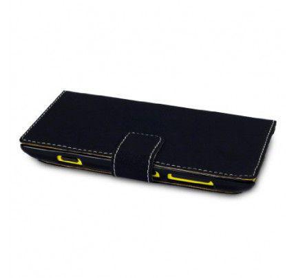 Θήκη για Nokia Lumia 520 Low Profile Wallet PU Leather Black+ Φιλμ Προστασίας Οθόνης