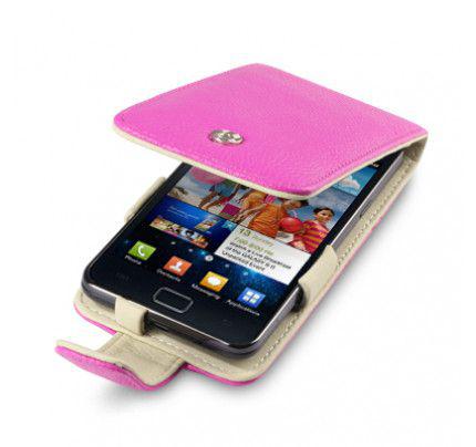 Θήκη Flip Genuine Leather Pink για Samsung Galaxy S2 i9100 by Warp