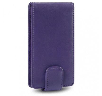 Θήκη Flip για Sony Xperia Sola MT27I purple+Φιλμ Προστασίας Οθόνης 
