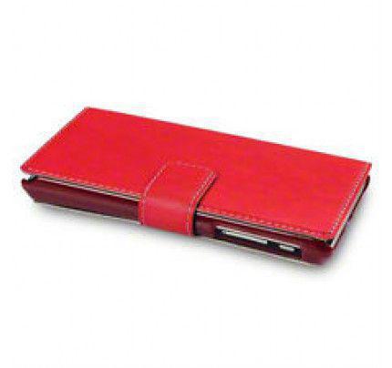 Θήκη για Sony Xperia J ST26i Low Profile Wallet PU Leather Red
