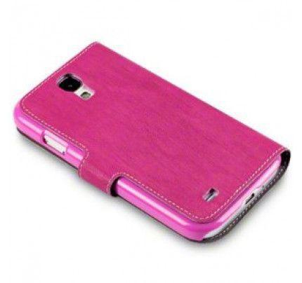 Θήκη για Samsung i9500 Galaxy S4 PU Leather Wallet Case By Warp Pink