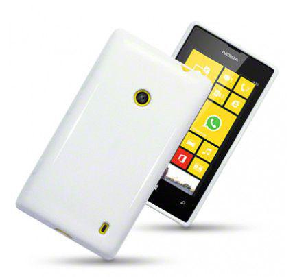 Θήκη TPU Gel για Nokia Lumia 520 Solid White