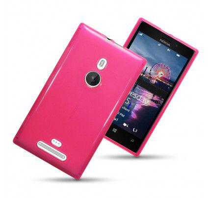 Θήκη TPU Gel για Nokia Lumia 925 Hot Pink by Warp+ Φιλμ Προστασίας Οθόνης